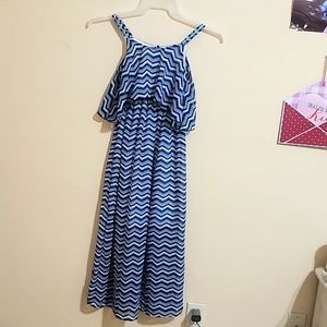 Kids Strapless Zig Zag Dress